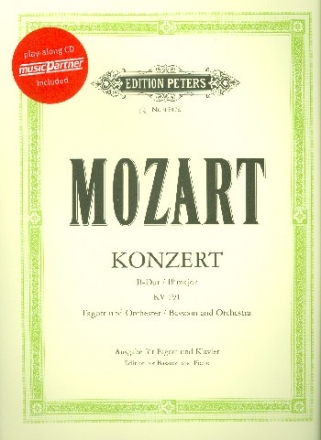 Konzert B-Dur KV191(+CD) fr Fagott und Orchester Klavierauszug mit Solostimme