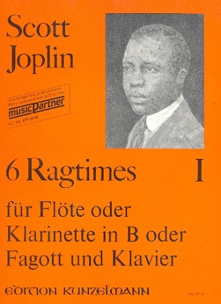 6 Ragtimes Band 1 (+CD) fr Flte (Klarinette, Fagott) und Klavier