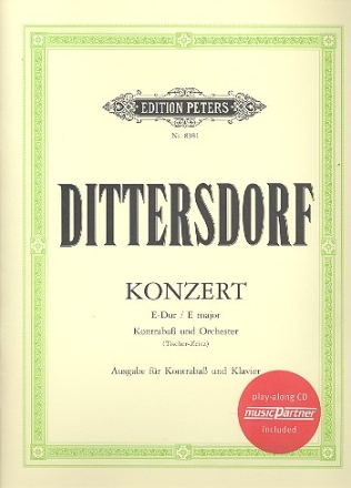 Konzert E-Dur Krebs172 fr Kontraba und Orchester (+CD) fr Kontraba und Klavier