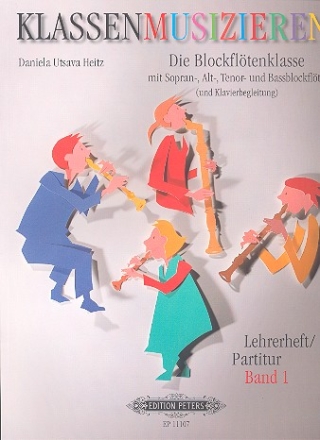 Klassenmusizieren - Die Blockfltenklasse Band 1  Partitur/Lehrerheft