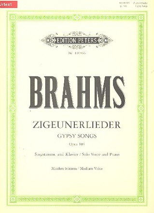 Zigeunerlieder op.103 fr Gesang (mittel) und Klavier (en/dt)