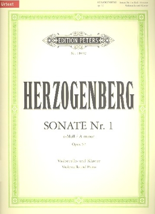 Sonate a-Moll Nr.1 op.52 fr Violoncello und Klavier