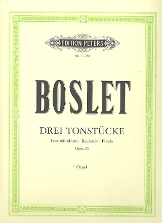 3 Tonstcke op.25 fr Orgel