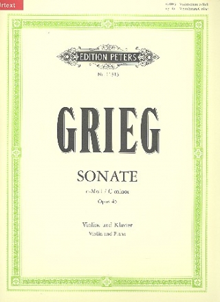 Sonate c-Moll Nr.3 op.45 fr Violine und Klavier
