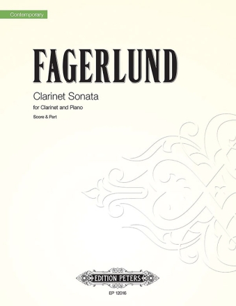 Fagerlund, S. Sonata f. clarinet a. pia..., P., Klar. (in B, GH. Son. f. clar.... (P / E)