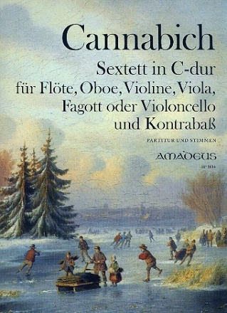 Sextett C-Dur fr Flte, Oboe, Violine, Viola, Fagott (Violoncello) und Kontrabass Partitur und Stimmen