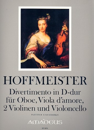 Divertimento D-Dur fr Oboe, Viola d'amore, 2 Violinen und Violoncello Partitur und Stimmen