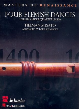 4 Flemish Dances for 4 recorders (SATB) score and parts