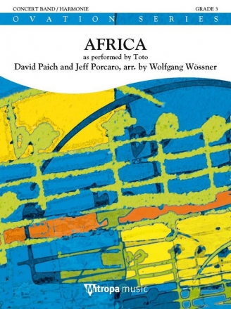 Africa (as performed by Toto) for concert band score and parts