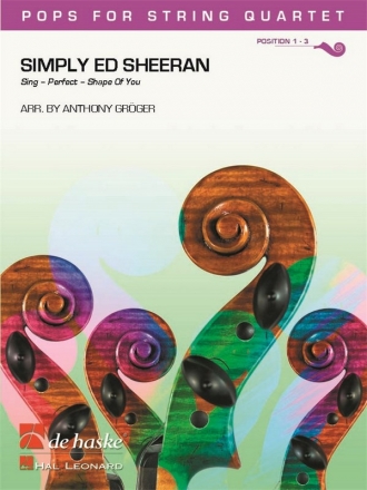 Simply Ed Sheeran for string quartet score and parts