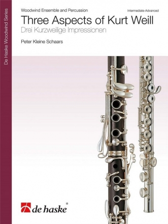Three Aspects of Kurt Weill for woodwind ensemble and op. percussion score and parts