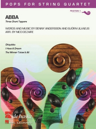ABBA for string quartet score and parts
