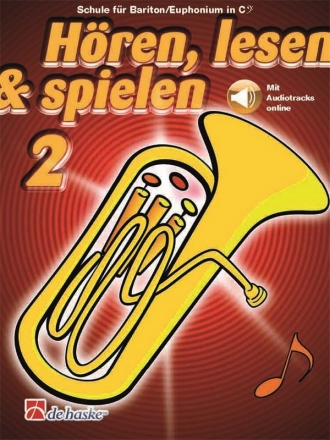 Hren, lesen und spielen Band 2 (+Online Audio) fr Baritone/Euphonium in C (Bass-Schlssel)