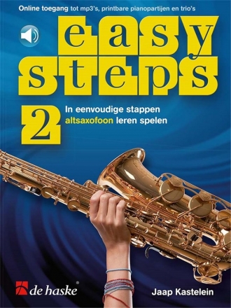 Easy Steps 2 altsaxofoon Alto Saxophone Book & Media-Online
