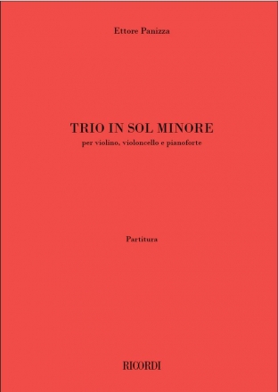 Ettore Panizza, Trio Violine, Cello und Klavier Partitur + Stimmen