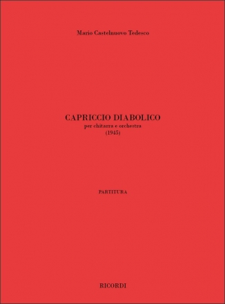 Capriccio diabolico (1945) per chitarra e orchestra partitura