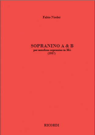Fabio Nieder, Sopranino A & B Soprano Saxophone Buch
