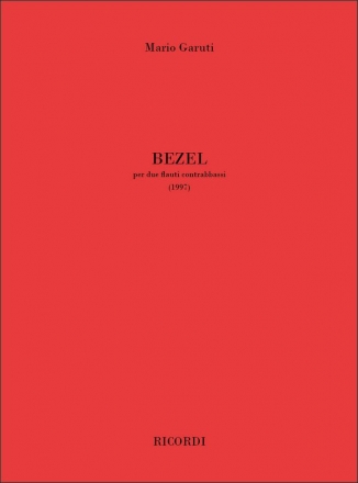 Bezel (1997) per 2 flauti contrabbassi partitura