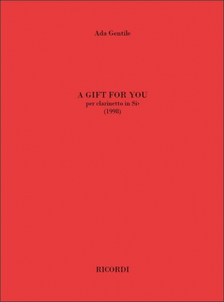 Ada Gentile, A gift for you Clarinet [Bb ] Buch