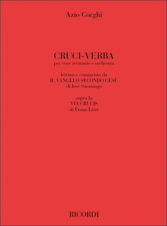 Azio Corghi, Cruci-Verba Voices and Orchestra Partitur