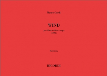 Wind (1992) per flauto dolce e arpa partitura