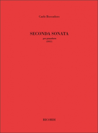 Carlo Boccadoro, Seconda Sonata Klavier Buch