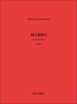 Luca Francesconi, Mambo Klavier Buch