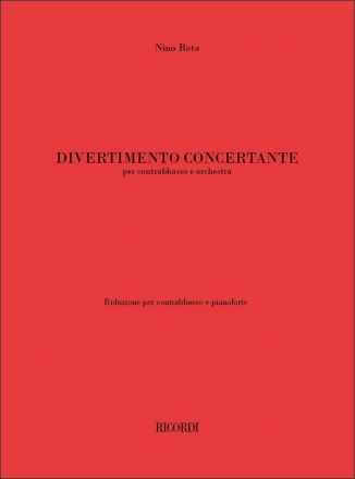 Nino Rota, Divertimento Concertante Double Bass and Piano Reduction