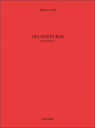 Alberto Colla, Sei Notturni Klavier Partitur