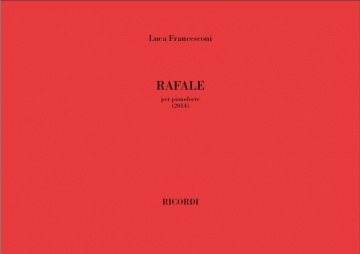 Luca Francesconi, Rafale Klavier Partitur