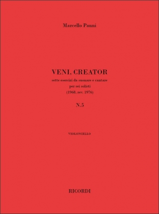 Marcello Panni, Veni, Creator n. 5 Cello Buch