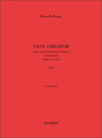 Marcello Panni, Veni, Creator n. 1 Clarinet Buch