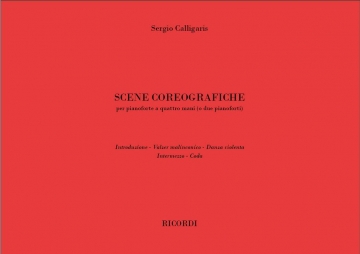 Sergio Calligaris, Scene Coreografiche Piano, 4 Hands Partitur