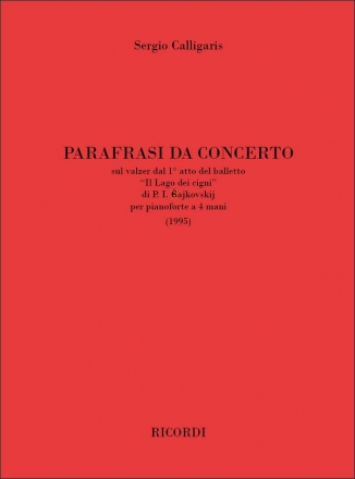 Sergio Calligaris, Parafrasi da concerto Piano, 4 Hands Buch