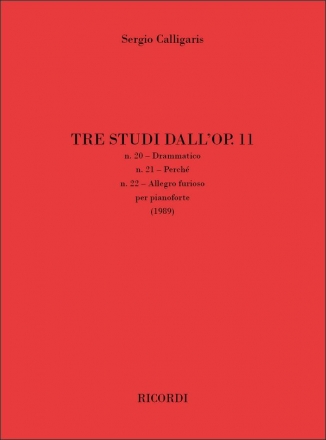 Tre Studi dall'op.11 per pianoforte