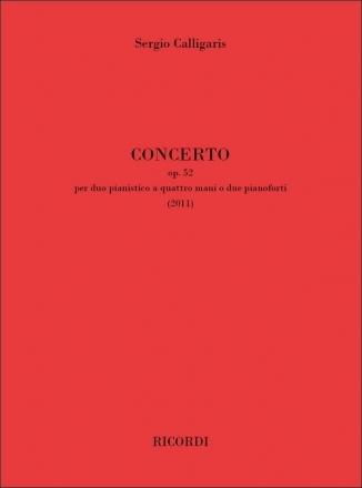 Sergio Calligaris, Concerto op. 52 Piano 4 Hands Buch