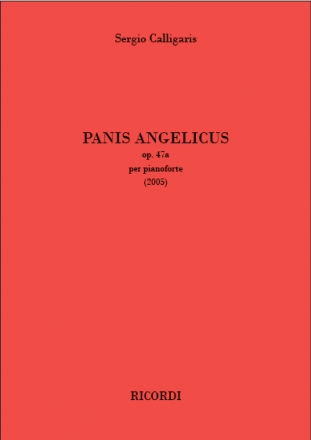 Sergio Calligaris, Panis Angelicus op. 47a Klavier Buch