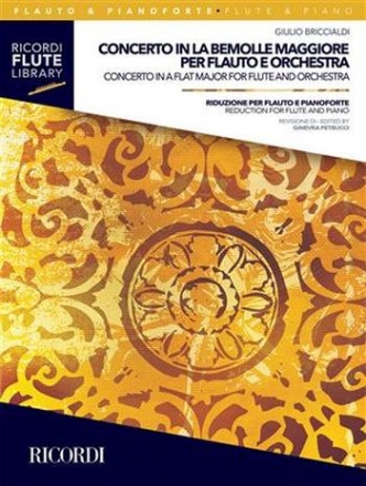 NR141579 Concerto in la bem maggiore per flauto e orchestra per flauto e pianoforte