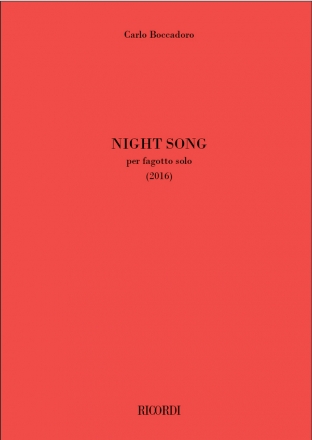 Night Song (2016) per fagotto solo