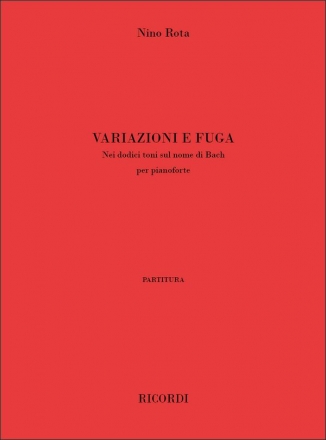 Nino Rota, Variazioni e fuga nei dodici toni sul nome di Bach Klavier Buch