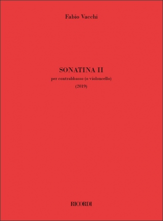 Fabio Vacchi, Sonatina II Double Bass Buch
