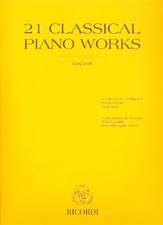 21 classical Works - easy Level for piano (dt/fr/en)