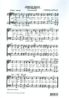 Joululaulu op. 20b/5 gemischter Chor Chorpartitur