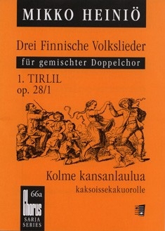 Drei finnische Volkslieder op. 28 gemischter Chor (SSAATTBB) Chorpartitur