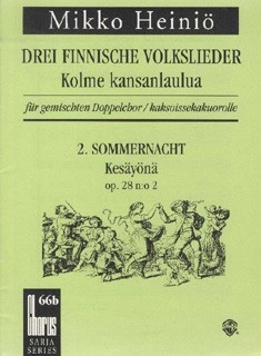 Drei finnische Volkslieder op. 28 gemischter Chor (SSAATTBB) Chorpartitur