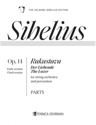 Der Liebende op.14 fr Streichorchester Stimmensatz (4-4-3-2-1)