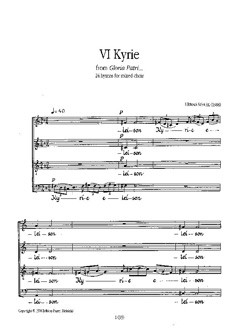 Gloria Patri op. 17 gemischter Chor Chorpartitur