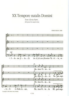 Gloria parti op. 17 gemischter Chor Chorpartitur