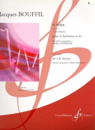 Trio op.8,3 fa majeur pour 3 clarinettes parties