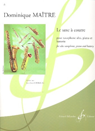le saxe  courre pour saxophone alto, piano et batterie partition (=piano) et parties